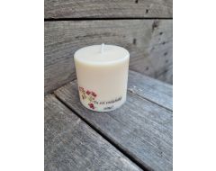 Rapšu vaska svece "Tu esi vislabākā ome"