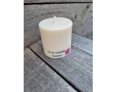 Rapšu vaska svece "Tu esi vislabākā mamma"
