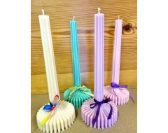 Rapšu vaska galda svece